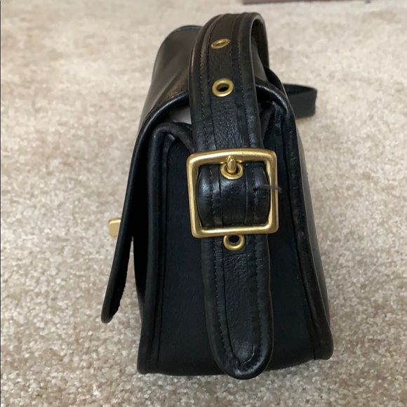 Mini Coach Vintage Black Legacy Flap Bag 9965 - Picture 4 of 9